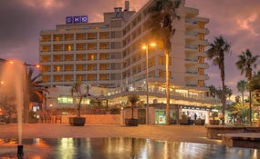Night view of the hotel